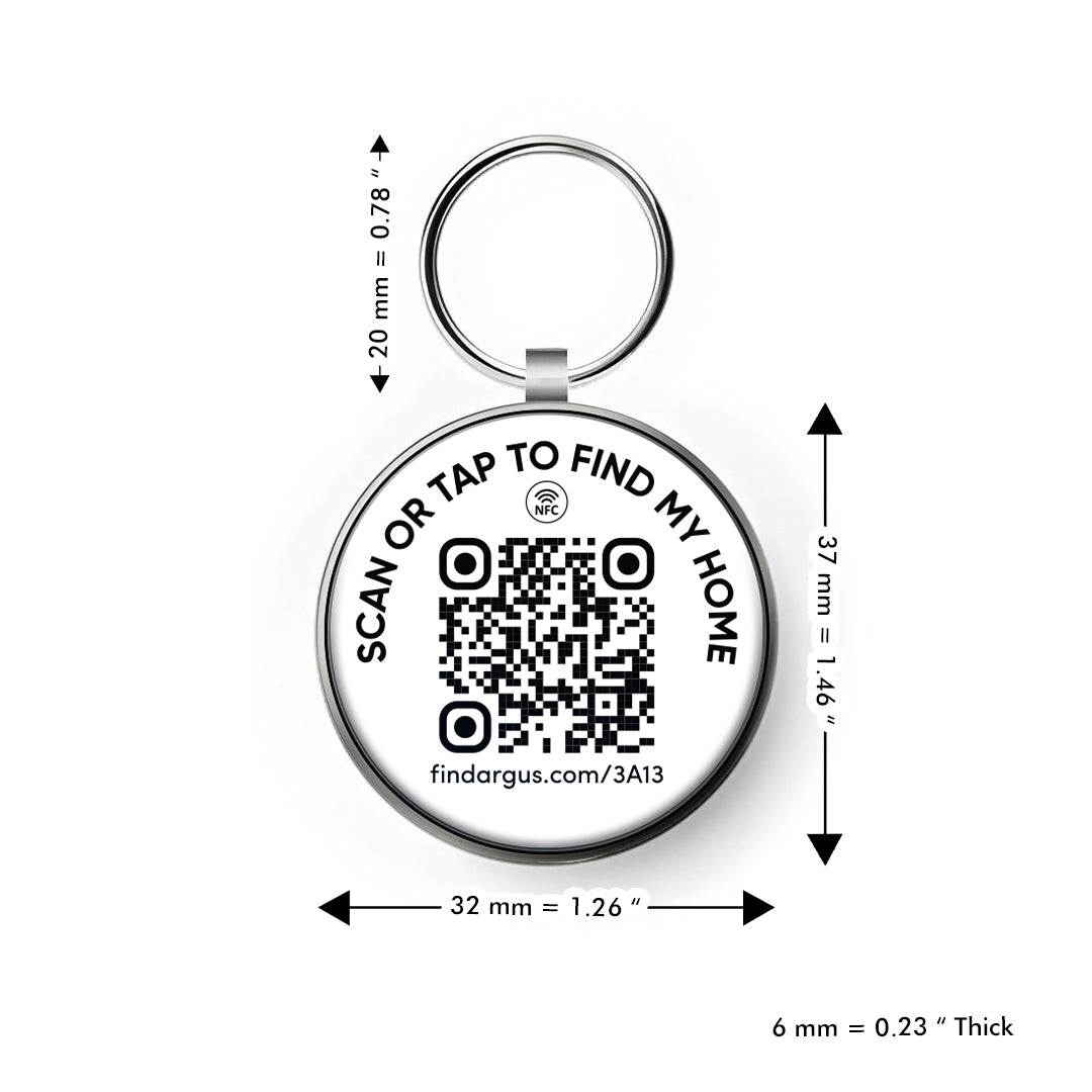 Asteris-Q Pink Metal Edge Tech Tag