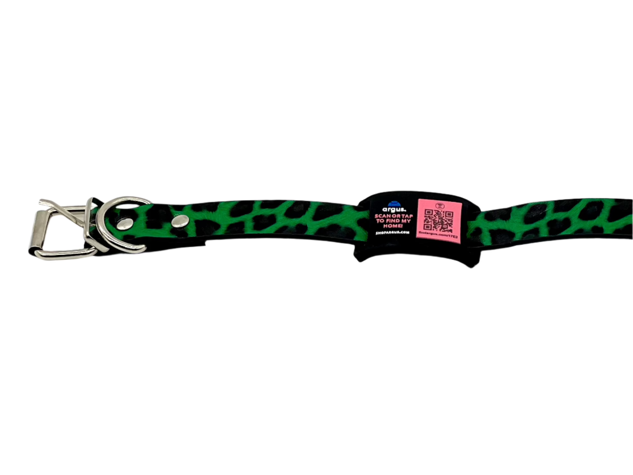 Black & Pink Collar-Side Tech Tag