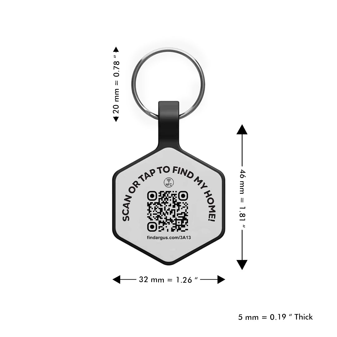gray silicone silent pet tag