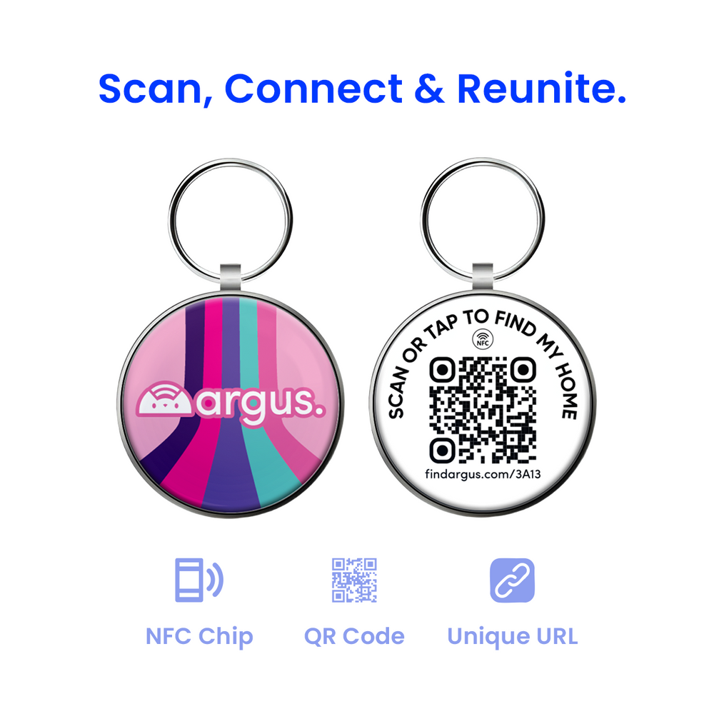 Colorfall Pink Metal Edge Tech Tag