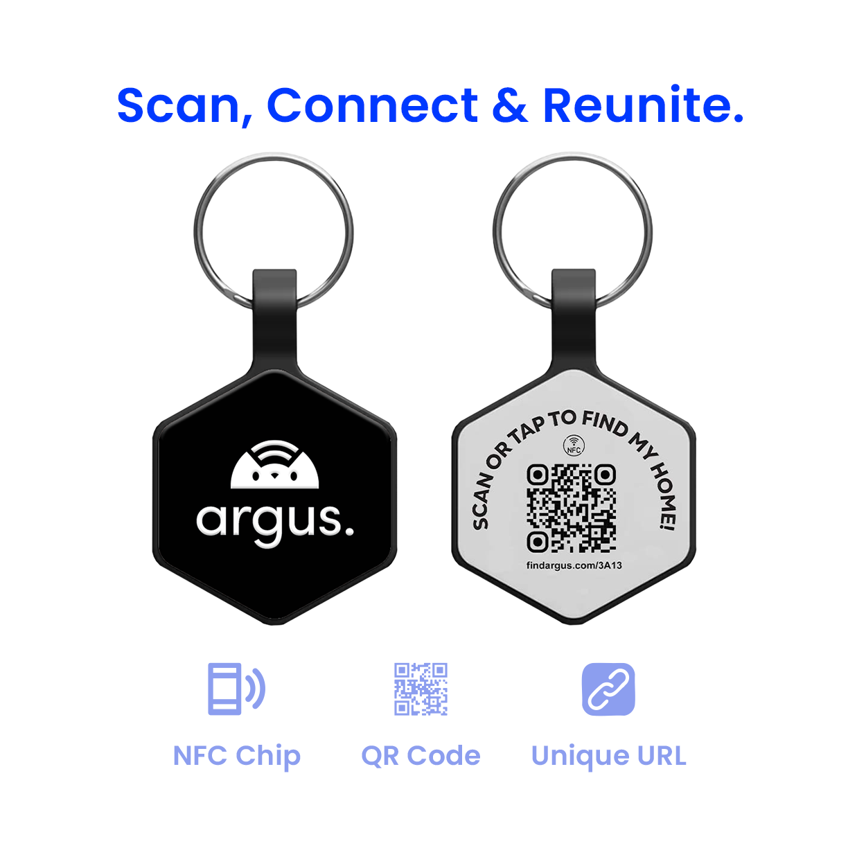 Black Silent Tech Tag