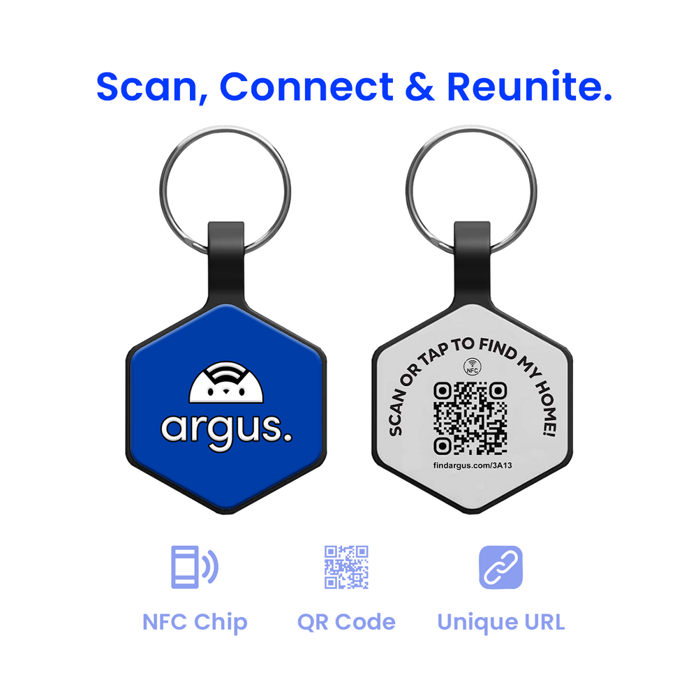 Blue Silent Tech Tag