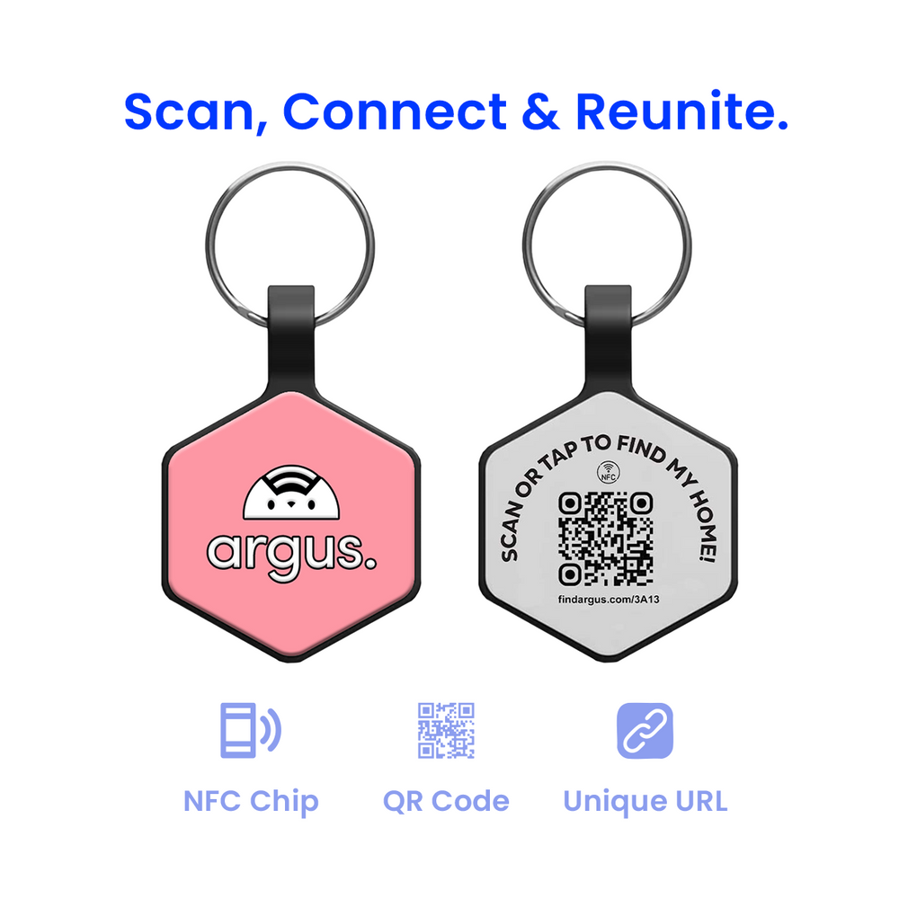 Pink Silent Tech Tag