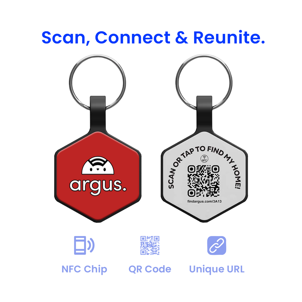 Red Silent Tech Tag